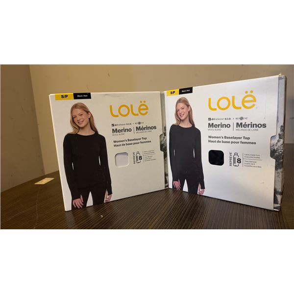 Brand New - Brand New – Lolë Women’s Merino Wool Blend Base Layer Top Lot [x=#8211