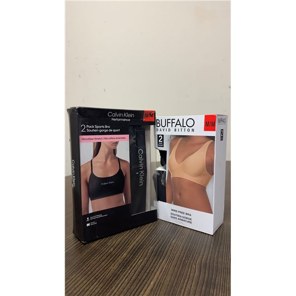Brand New - Brand New – Calvin Klein Performance Sports Bras & Buffalo Wire-Free Bras Lot [