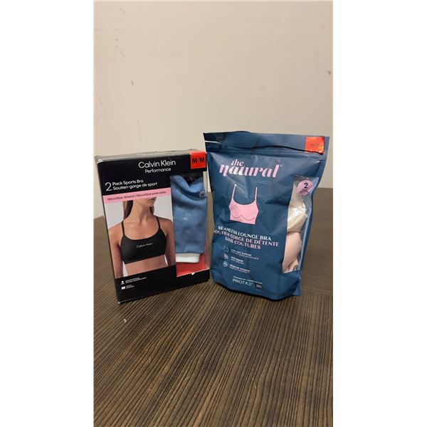 Brand New - Brand New – Calvin Klein Performance Sports Bras & The Natural Lounge Bras Lot 