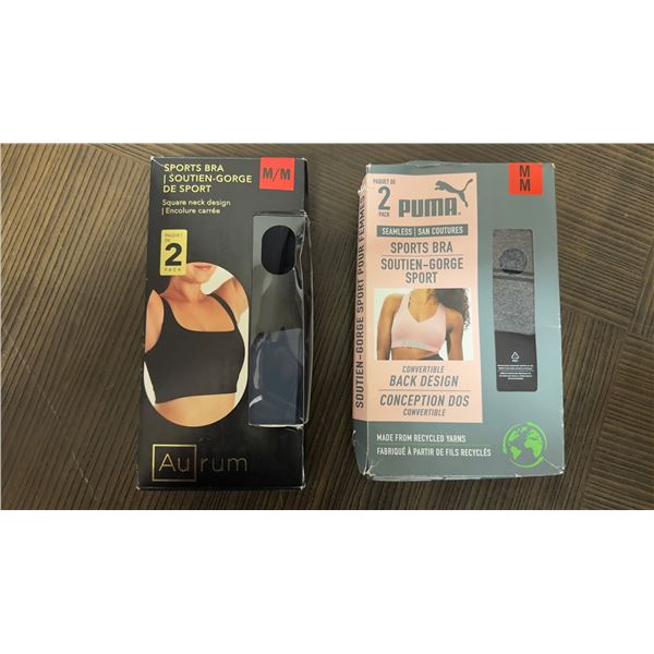 Brand New - Brand New – Aurum & Puma Women’s Sports Bras Lot – Size Mediu
