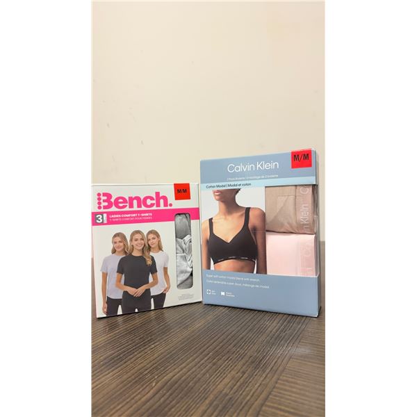 Brand New - Brand New – Bench Women’s Comfort T-Shirts & Calvin Klein Bralettes Lo