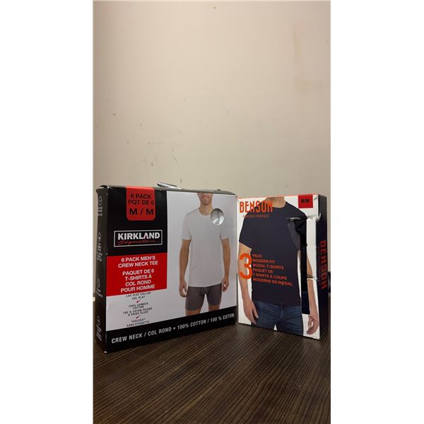 Brand New - Brand New – Kirkland Signature & Benson Men’s Crew-Neck T-Shirts Lot [