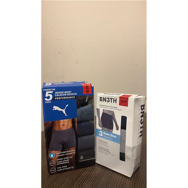Brand New - Brand New – Puma & BN3TH Men’s Boxer Briefs Lot – Size Medium