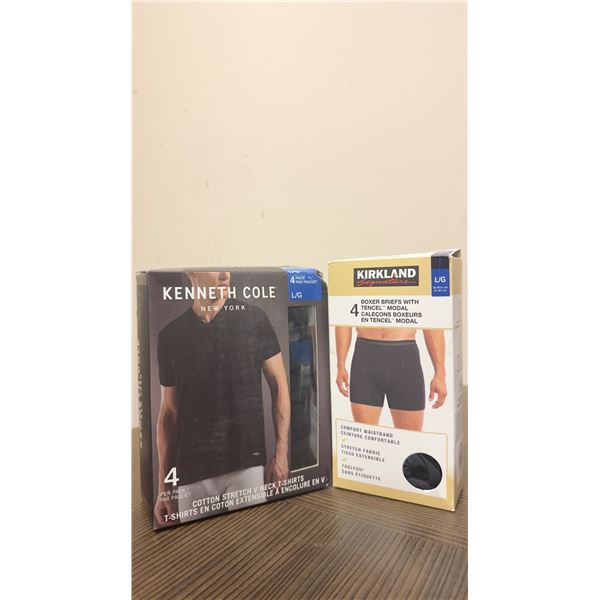 Brand New - Brand New – Kenneth Cole Men’s V-Neck T-Shirts & Kirkland Signature Bo