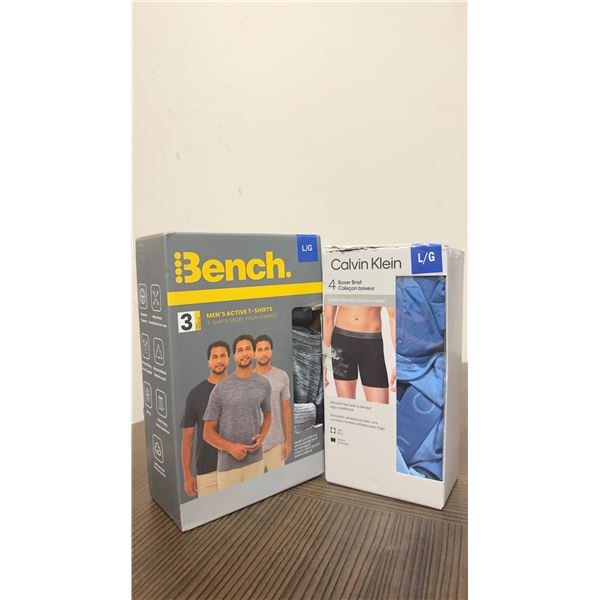 Brand New - Brand New – Bench Men’s Active T-Shirts & Calvin Klein Boxer Briefs Lo