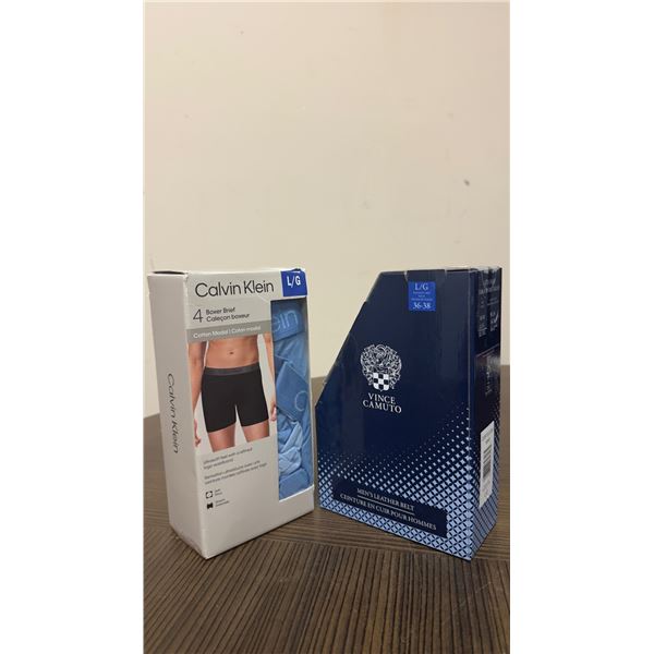 Brand New - Brand New – Calvin Klein Men’s Boxer Briefs & Vince Camuto Leather Bel