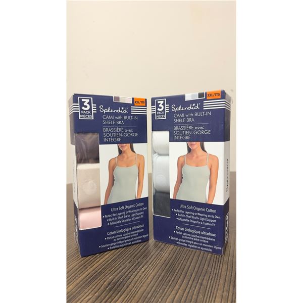 Brand New - Brand New – Splendid Women’s Organic Cotton Camisoles with Built-In Sh