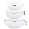Image 2 : Brand New - Brand New – Youngever 21-Pack Clear Plastic Plant Saucers – 6, 8 & 10 