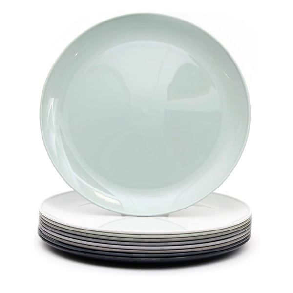 Brand New - Brand New Youngever 9-Pack 8-Inch Plastic Salad & Dessert Plates – Urban Colors