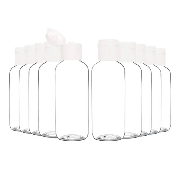 Brand New - YOUNLEVER 24-Pack 2 Oz Plastic Travel Bottles with Flip Cap