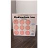 Image 2 : Brand New - Brand New – Youngever 9-Pack 10-Inch Large Plastic Dinner Plates – Pea