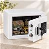 Image 2 : Brand New - Brand New Digital Security Safe with Keypad & Backup Keys – White