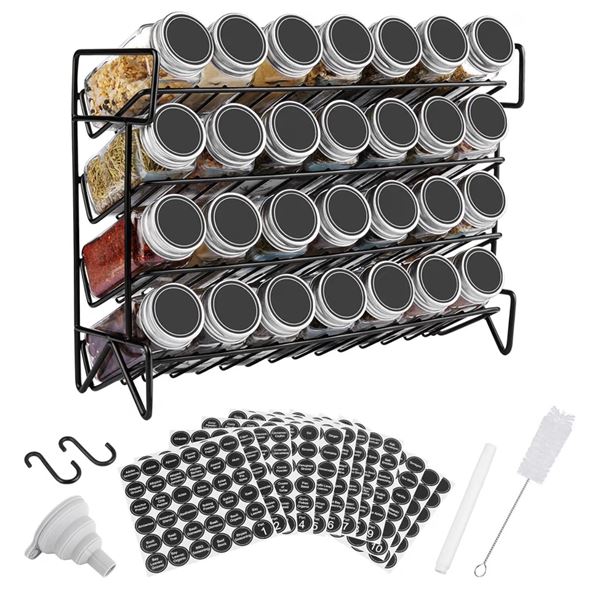 Brand New - Brand New – Vtopmart 4-Tier Spice Rack Organizer Set – Black