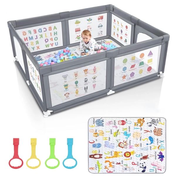 Brand New - Brand New – Voovc Premium Baby Playpen with Gate – Model P1001. Estima