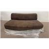 Image 2 : Floor Model- Brown Upholstered Armless Sofa