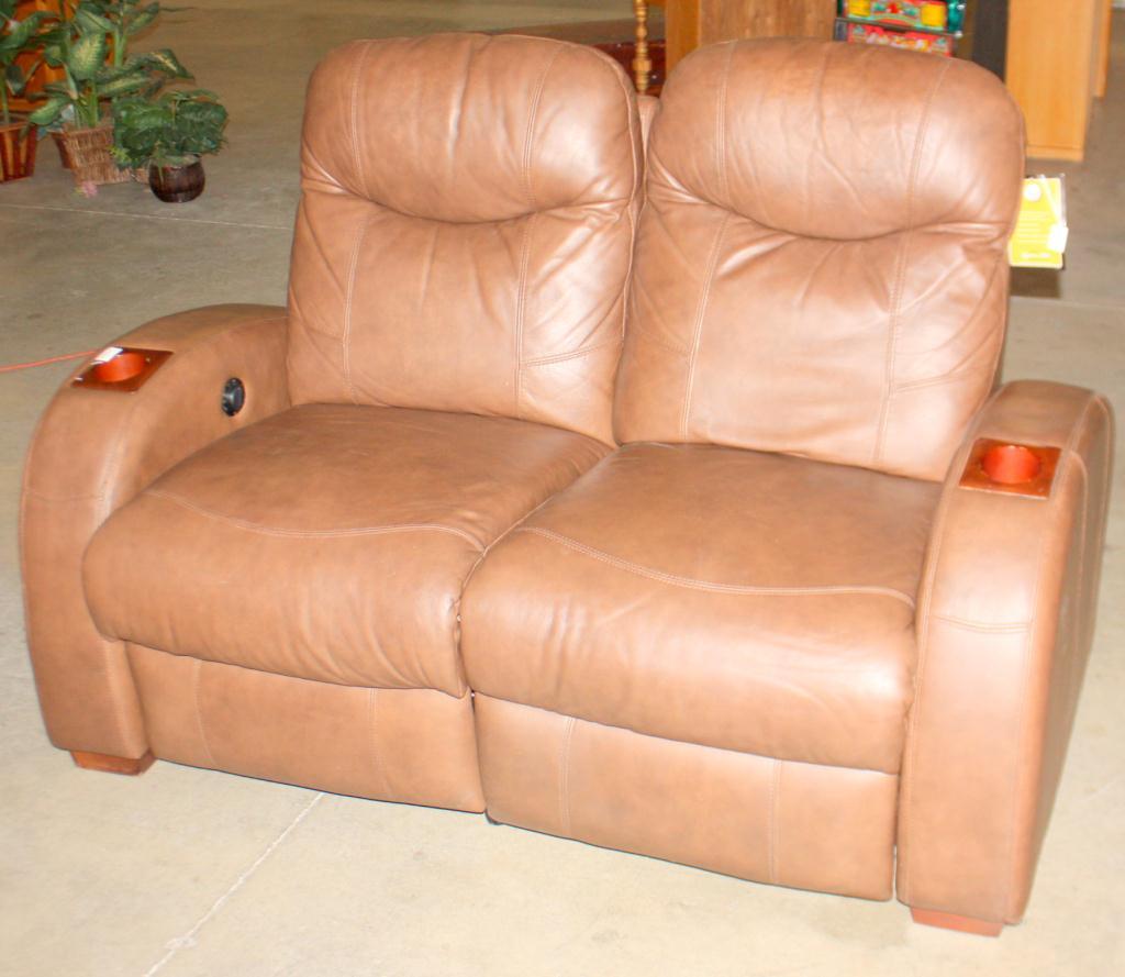 Leggett And Platt Recliner Chairs - Top Grain Leather Power Swivel