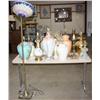 Table Lot of Nice Vintage Lamps, Some Hand Painted
