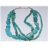 Image 1 : 250Ctw AAA Turquoise Heavy Hand Made Necklace