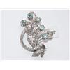 Antique Sterling Brooch 2.35 CTW Blue Topaz