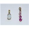 2 AAA Australian Opal & Pink Sapphire Pendant X$