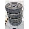 Image 1 : Set of 5 Lug  wheels w/Tires 17"