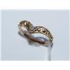 Image 1 : 10k Yellow Gold Filigree  Diamond Ring