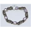 AAA Amethyst & Marcasite Ladies Bracelet