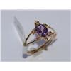 Image 1 : 10k Gold Amethyst Turtle Ring