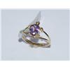Image 2 : 10k Gold Amethyst Turtle Ring