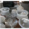 Image 2 : Table Lot Of Misc. Kitchen Plates & Bowls, Case
