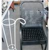 Metal Chair W/ Outdoor Metal Piece