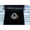 Ladies 14KT Gold Diamond & Sapphire Ring