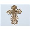 14k Yellow Gold Cross Pendant