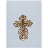 Image 2 : 14k Yellow Gold Cross Pendant