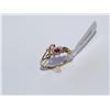 10k Yellow Gold Love Ring Enamel Heart Center