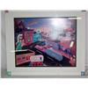 Framed Print Picture Of Cars In A Town 31" x 24"