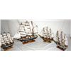 Image 3 : Lot of 4 Sail Ships