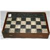 Image 3 : Vintage Foldable Chess Set W/ Pieces