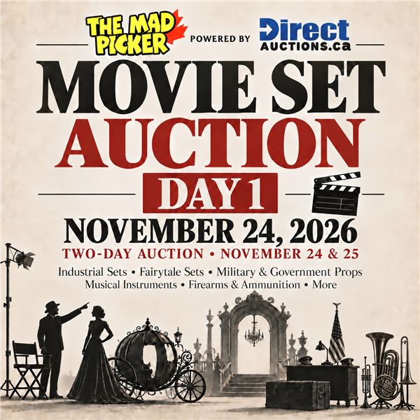 Important Auction Info - Movie Set & Estates Auction