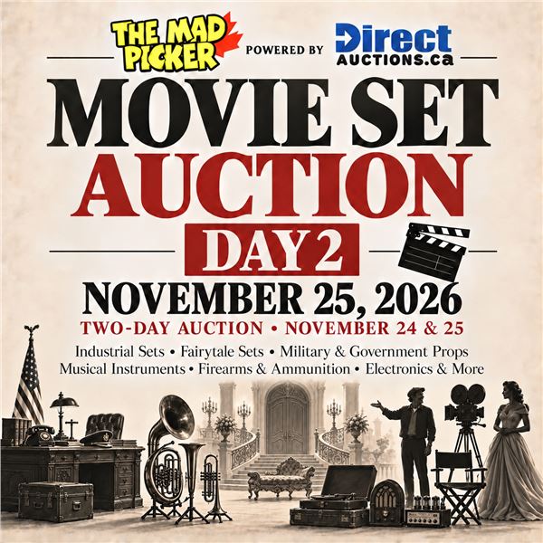 Day 2 Important Auction Info - Movie Set & Estates Auction