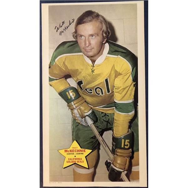 1971-72 O-PEE-CHEE NHL HOCKEY TEST POSTERS - WALT McKECHNIE