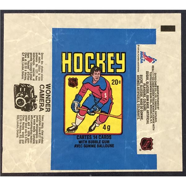 1979-80 O-PEE-CHEE HOCKEY WRAPPER - GRETZKY ROOKIE YEAR