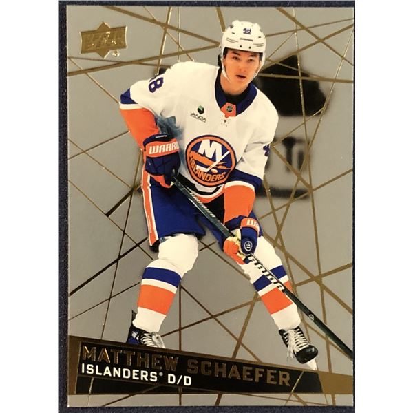 2026-27 UPPER DECK NHL MATTHEW SCHAEFER ROOKIE CARD