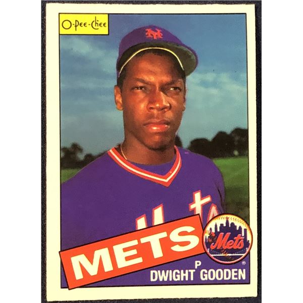 1985 O-PEE-CHEE BASEBALL DWIGHT GOODEN ROOKIE CARD