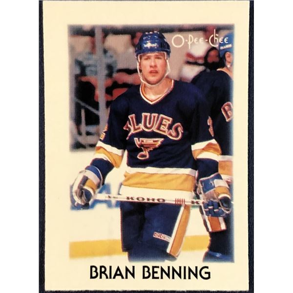 1987-88 O-PEE-CHEE NHL MINI - BRIAN BENNING