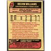 Image 2 : 1977 TOPPS NFL FOOTBALL DELVIN WILLIAMS