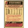 Image 2 : 1977 TOPPS NFL FOOTBALL STEVE RAMSEY