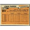 Image 2 : 1981 TOPPS NFL LEMAR PARRISH
