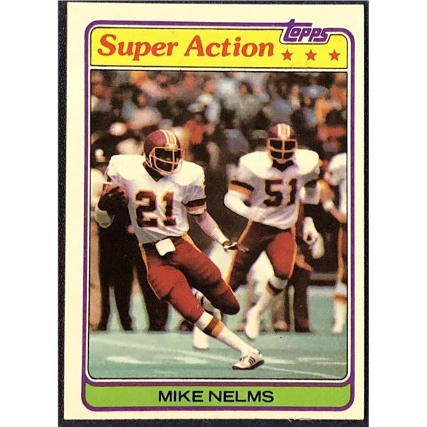 1981 TOPPS NFL MIKE NELMS ROOKIE CARD