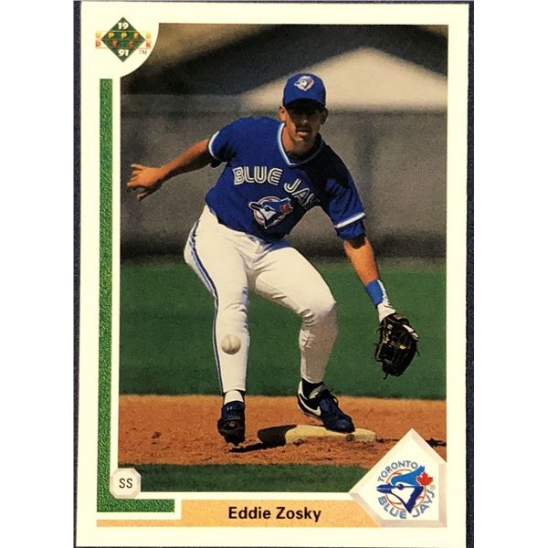 1991 UPPER DECK MLB EDDIE ZOSKY ROOKIE CARD